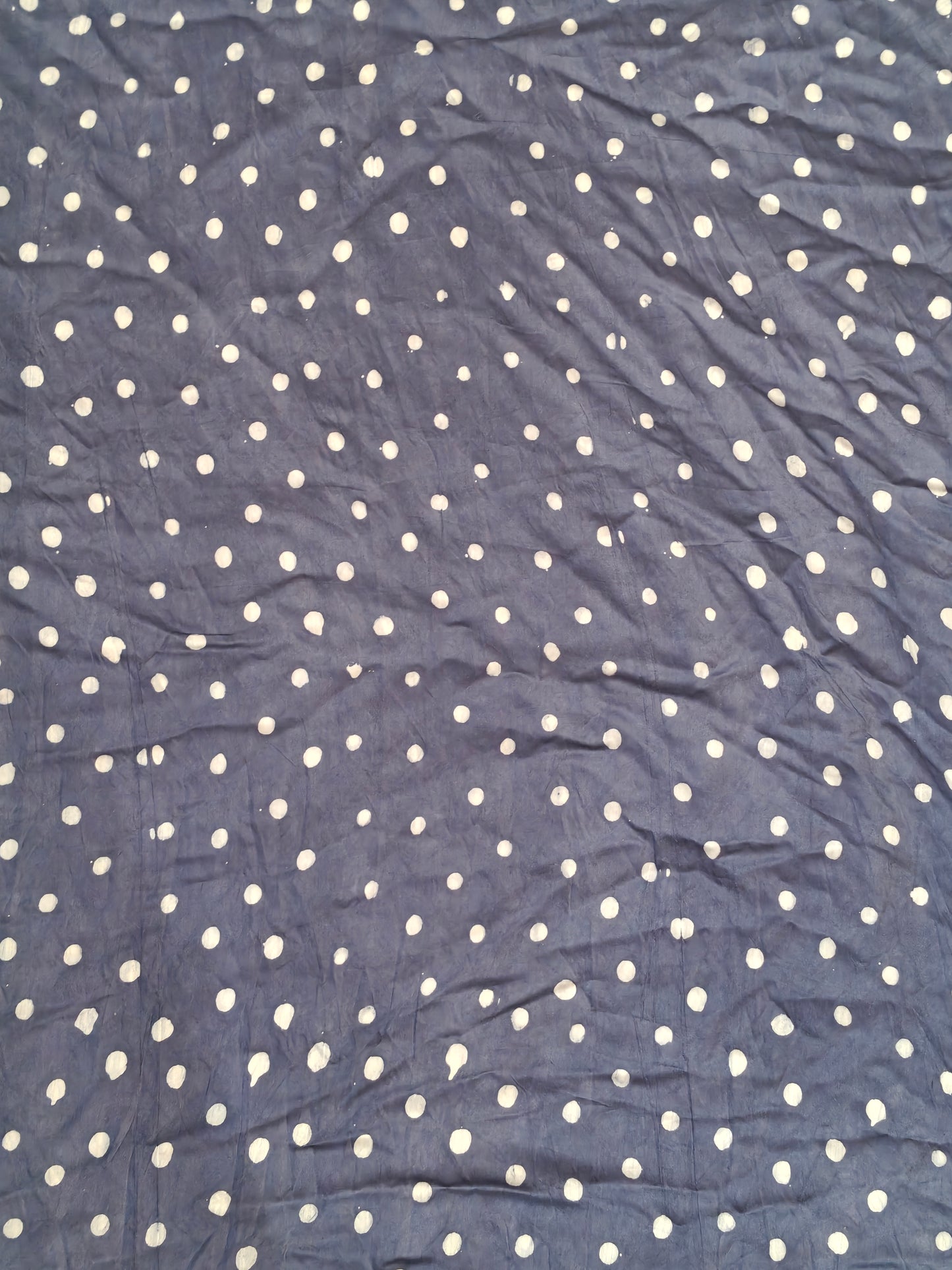 Blue Polka dots fabric
