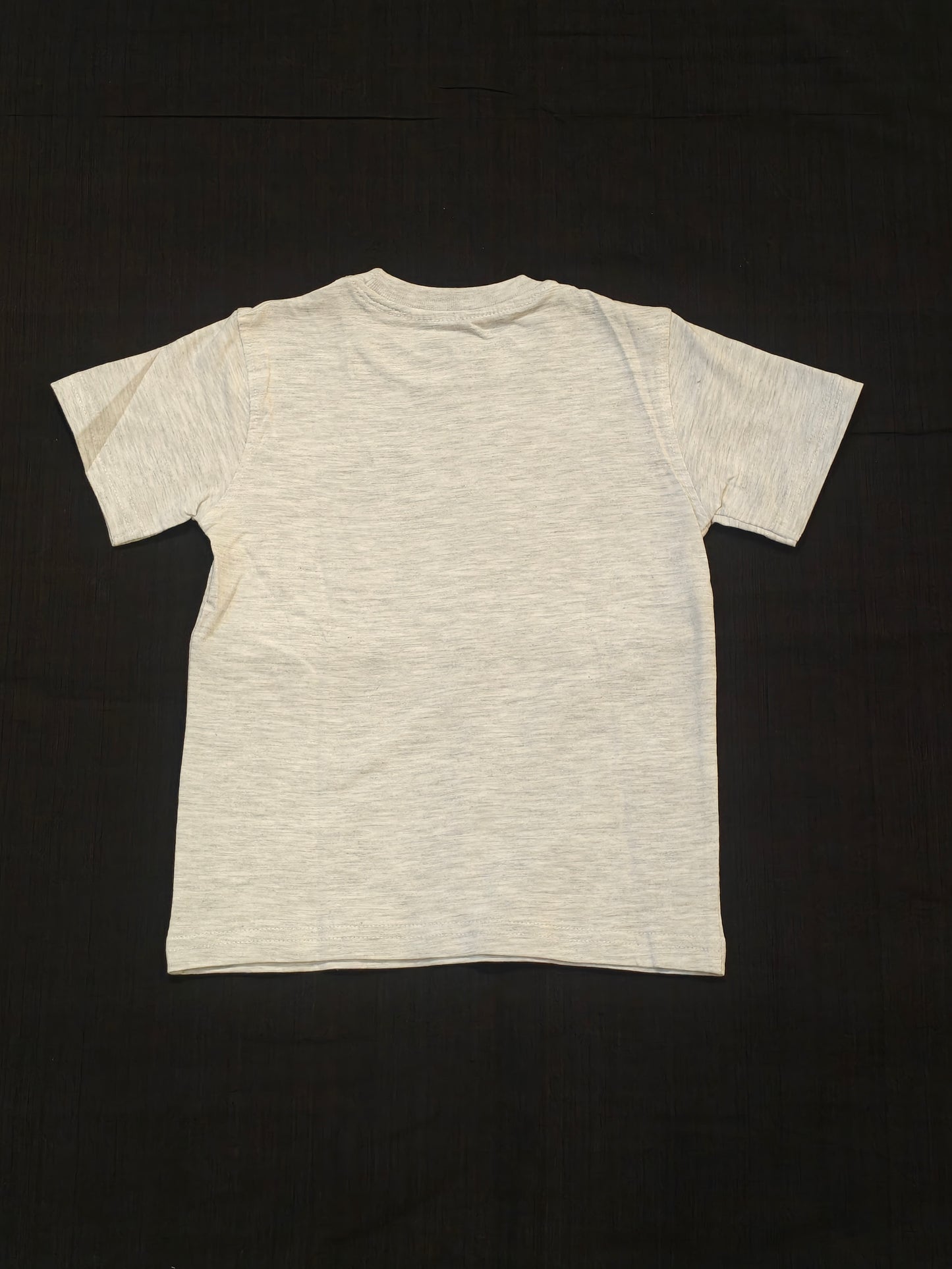 Grey cotton kids t-shirt with penguin prints