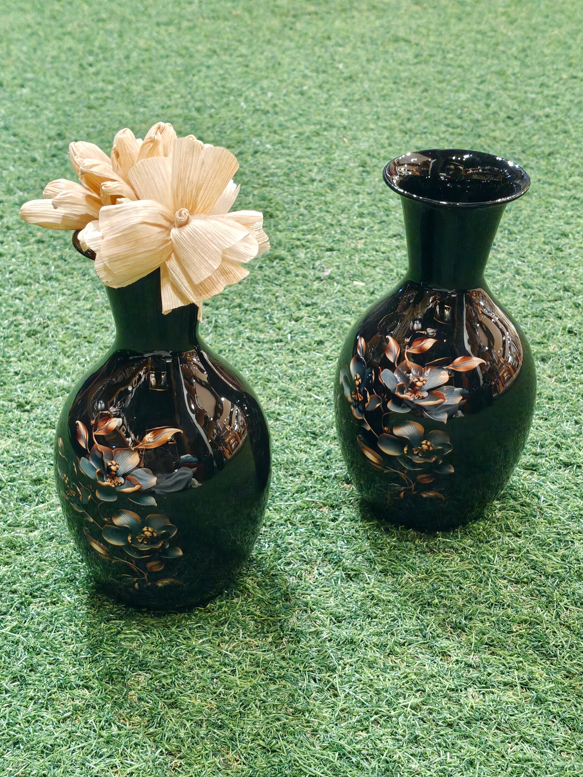 7 Inches metal flower vase - home decor