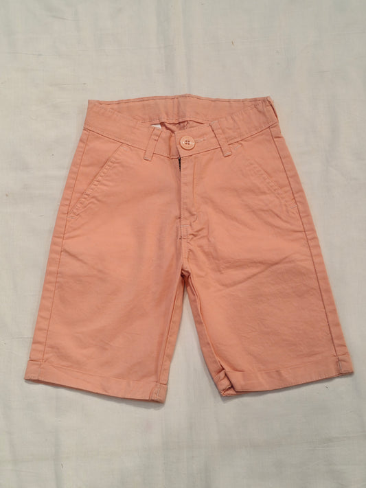 Plain cotton shorts for boys