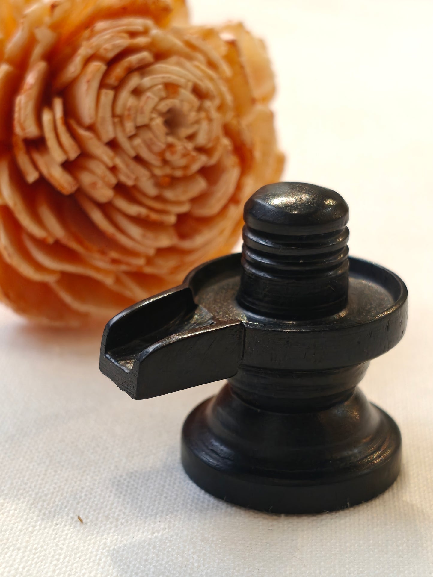 Shiva lingam - black ebony Wooden hand carved