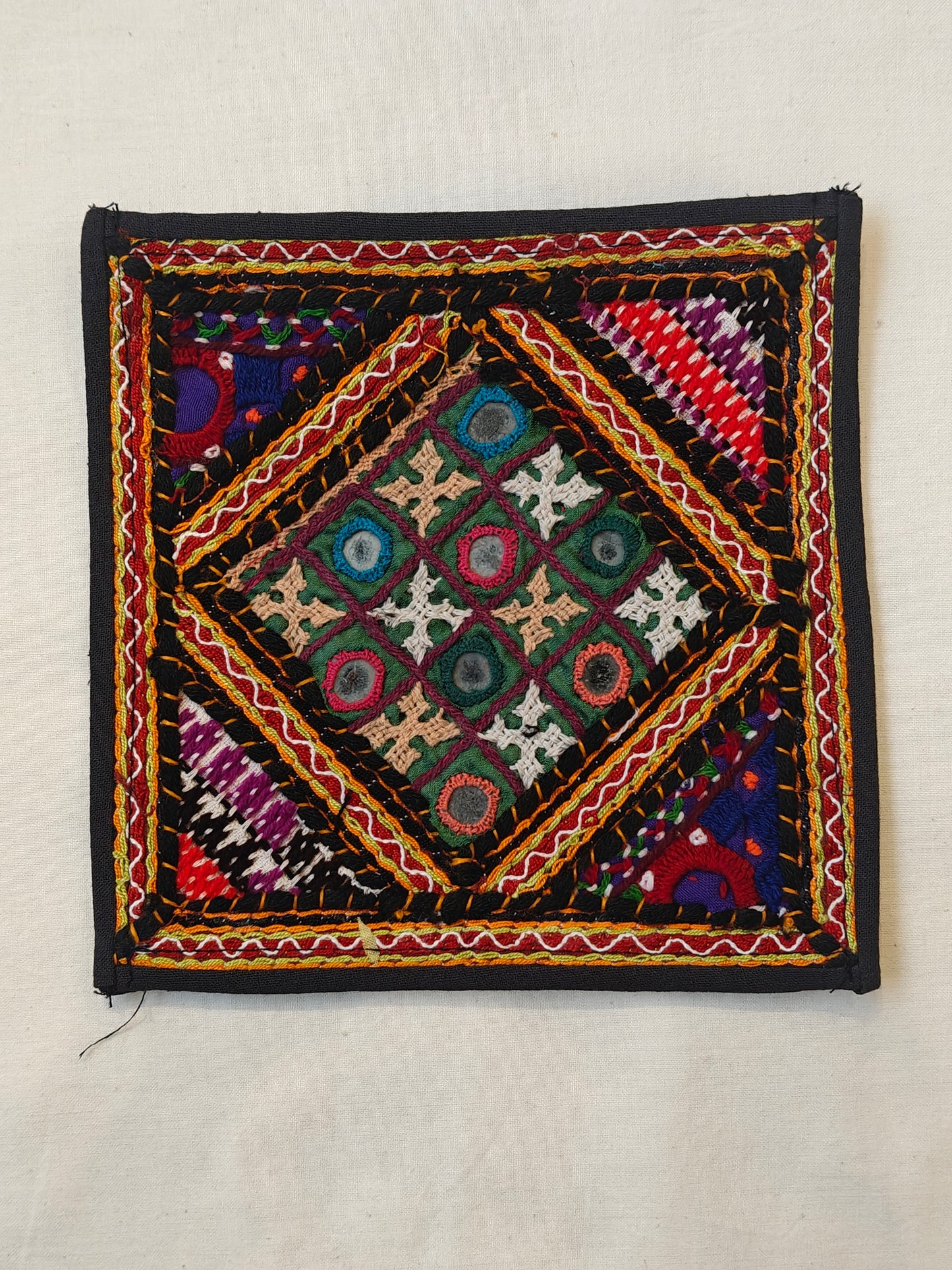 Colorful hand embroidered traditional kutchi patches