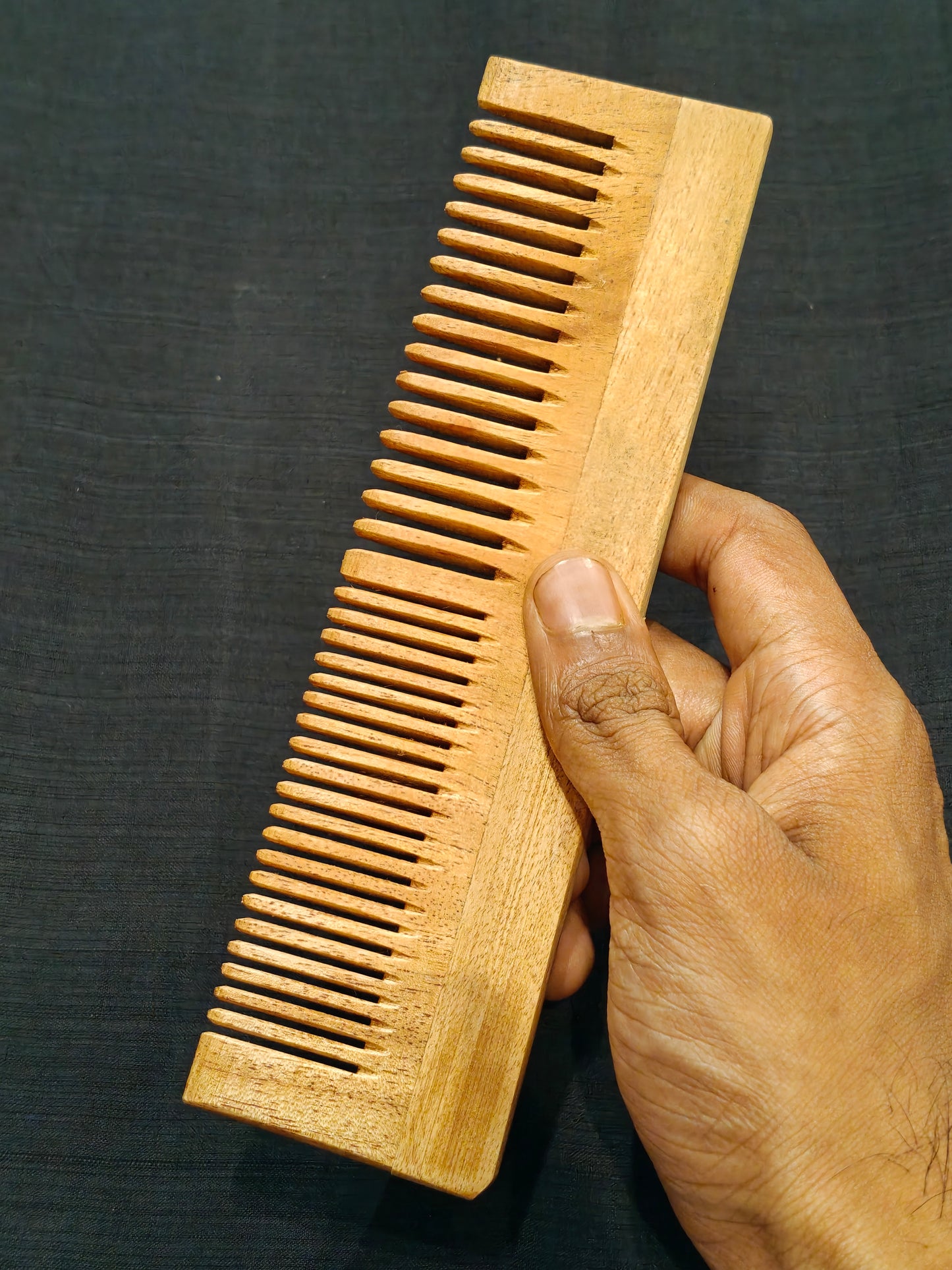 Handcrafted Neem Wood combs in different styles - click to see