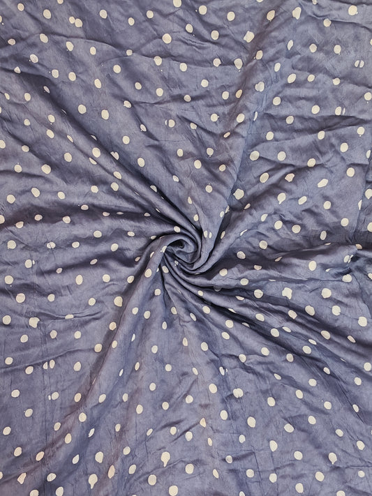 Blue Polka dots fabric
