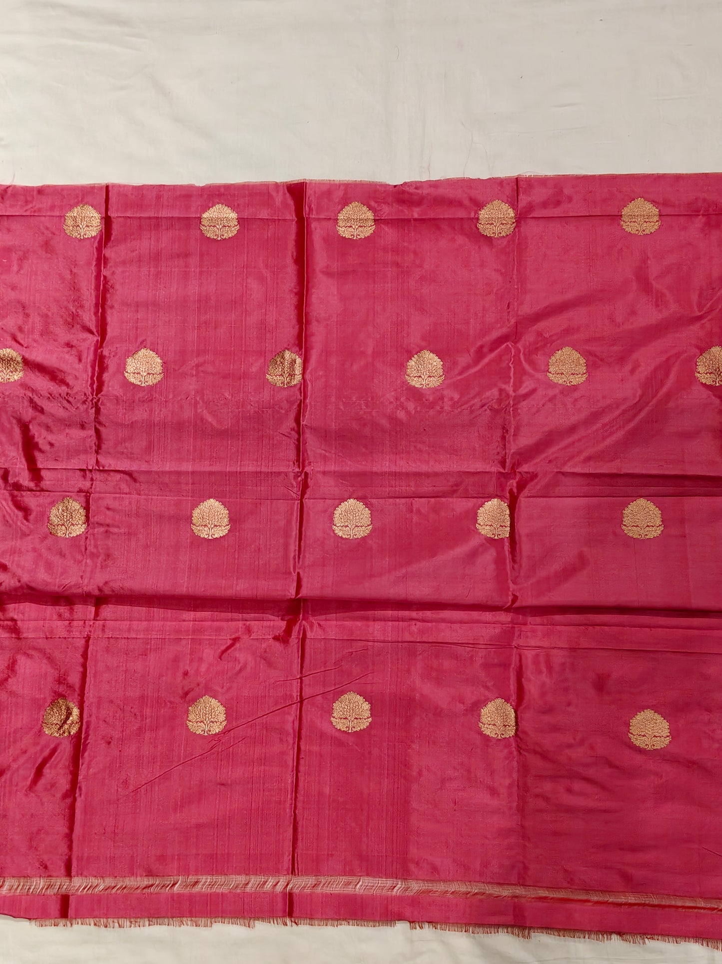Pure katan silk handloom unstitched blouse piece