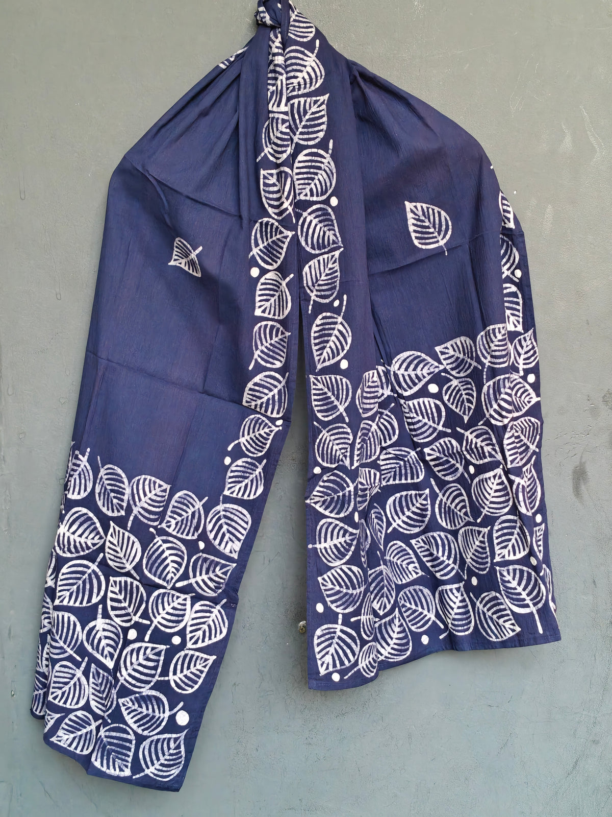 Hand painted wax batik hand crafted cotton stole - click to see designs
