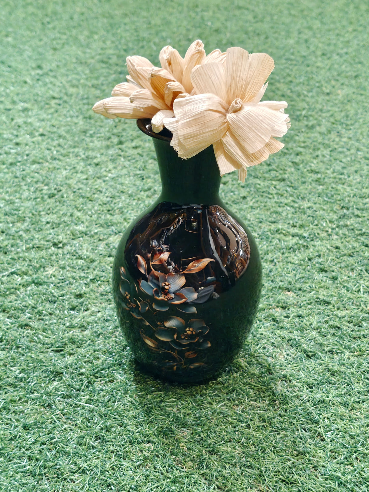 7 Inches metal flower vase - home decor