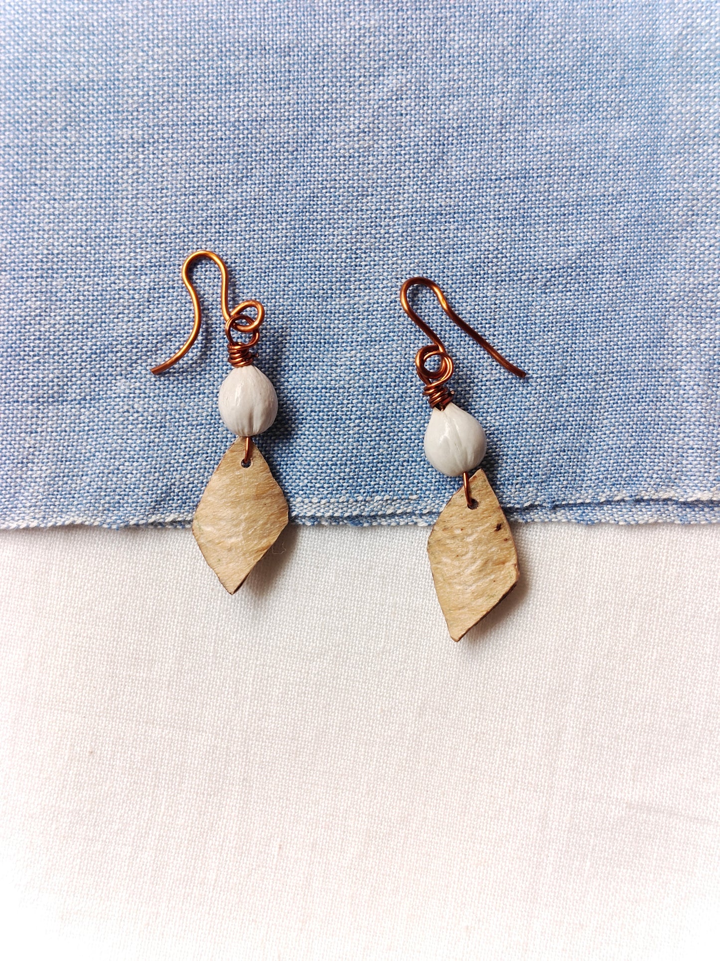 Seed earrings collection - handcrafted hooks