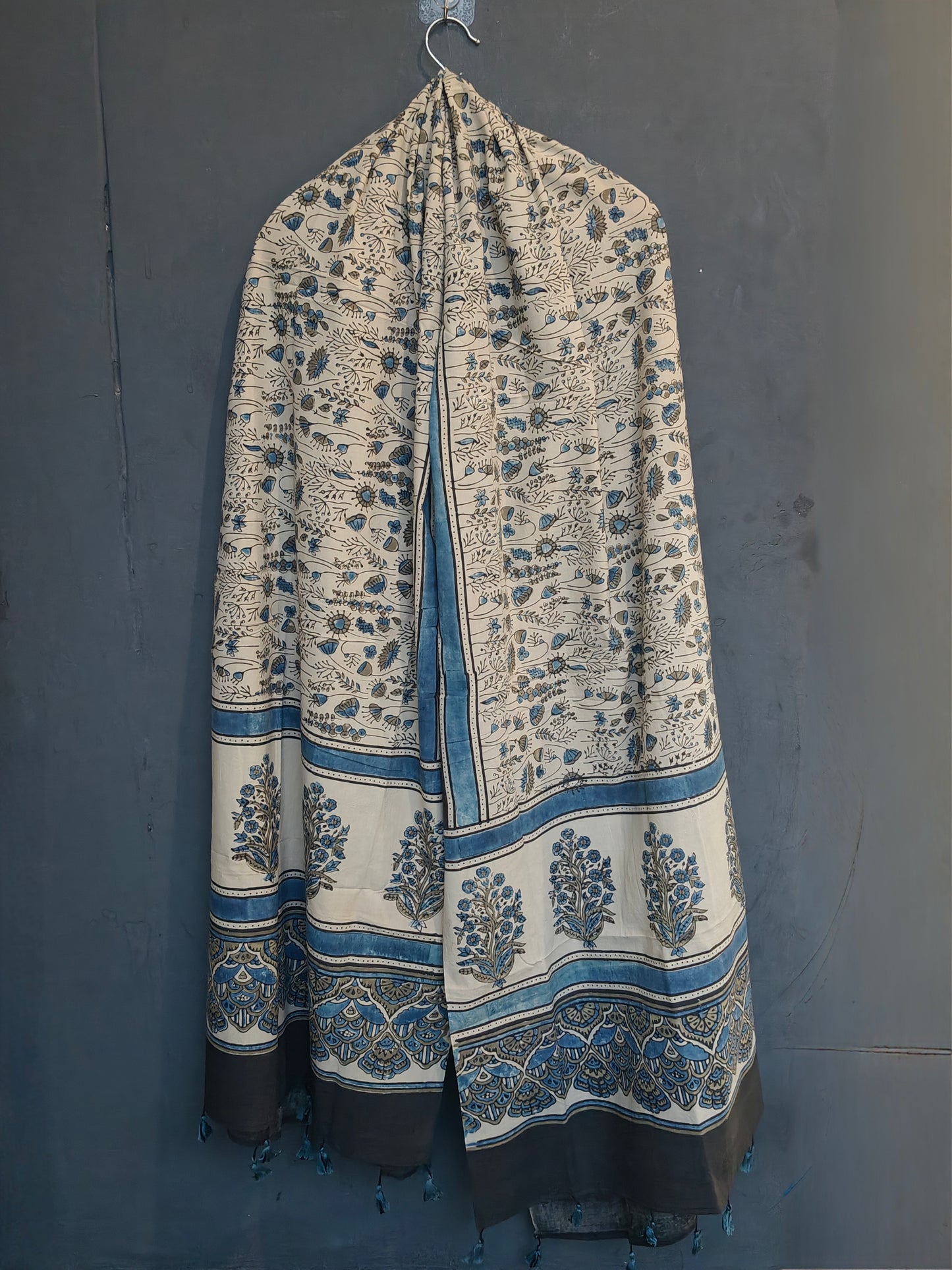 Ajrakh hand block printed cotton dupattas - colour n designs options available