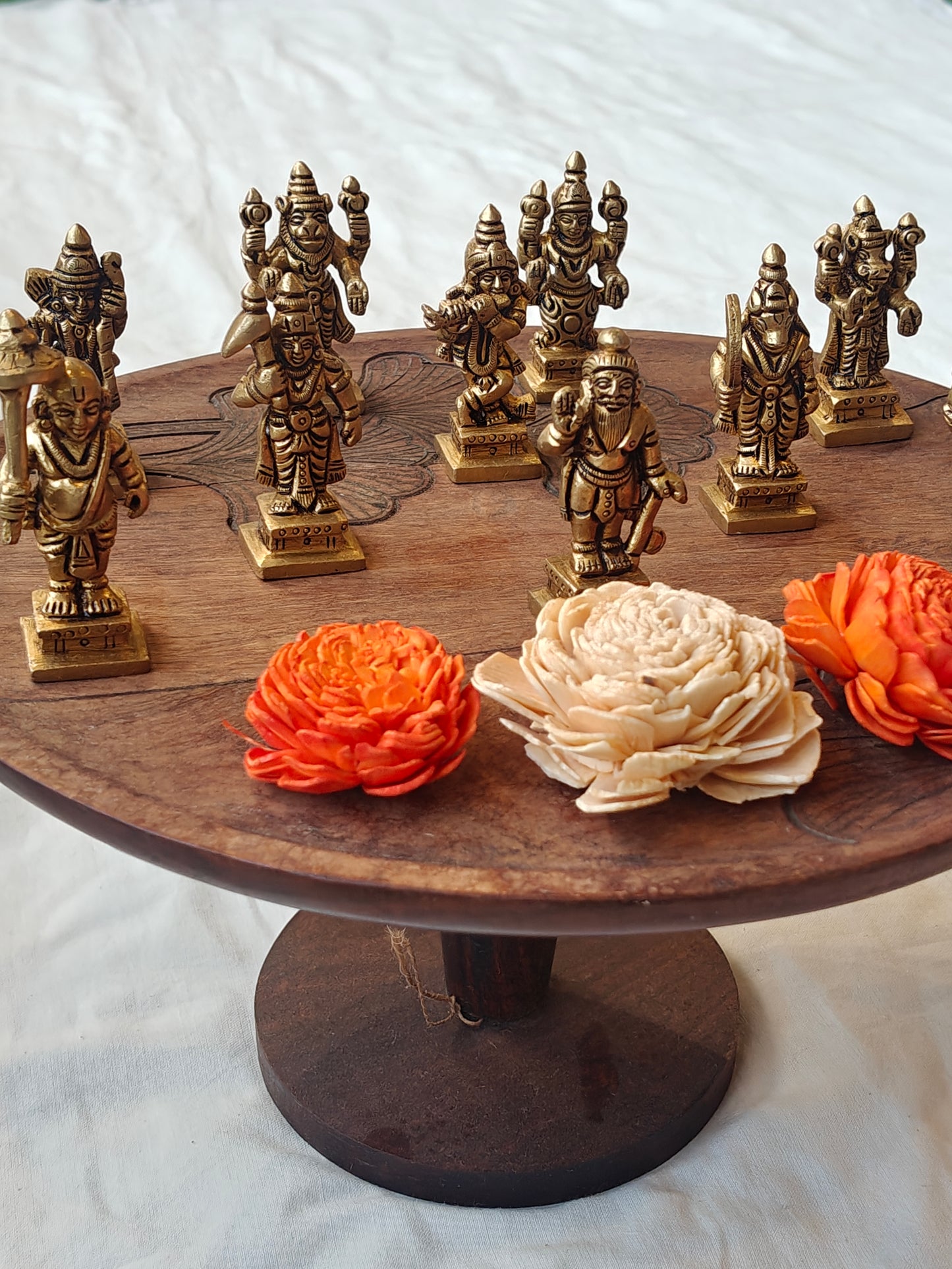 Brass Dasavatar - set of 10 pieces