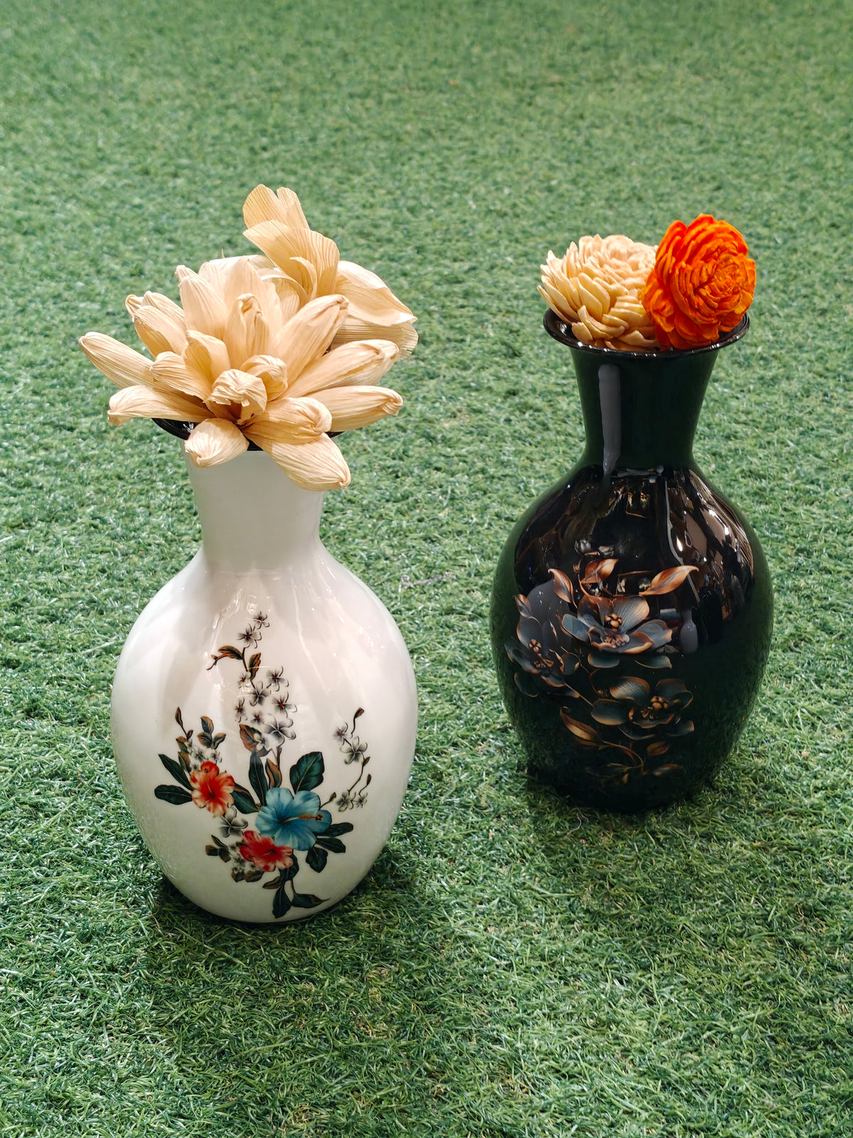 7 Inches metal flower vase - home decor