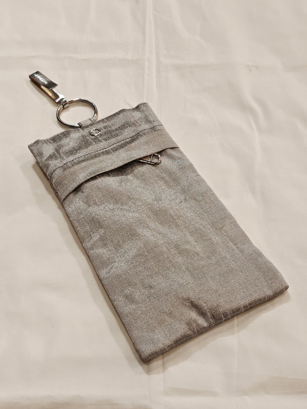 Silk embroidered phone pouches with waist clip on and a sling - multiple options available
