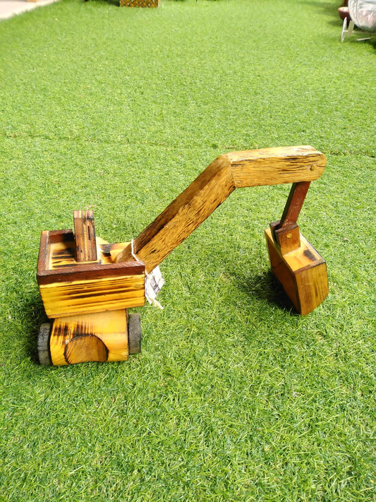 Wooden hand made jcb / earth mover