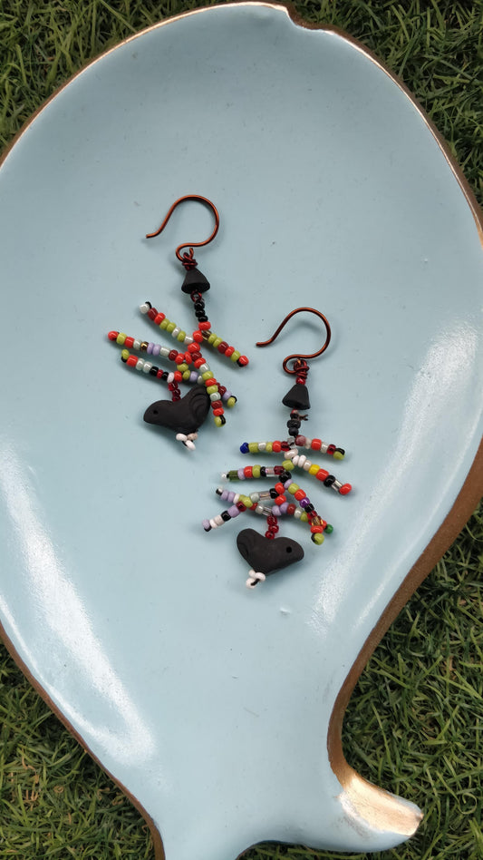 Handmade terracotta earrings