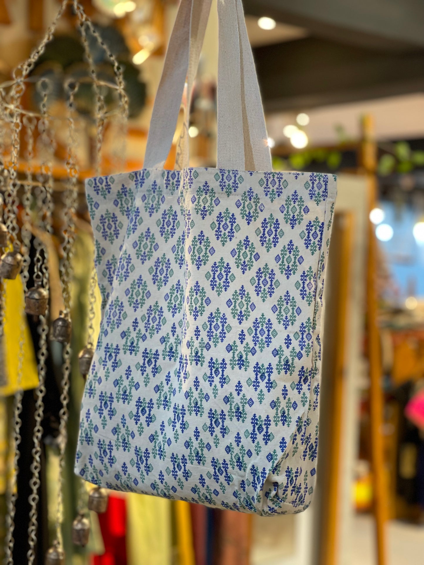 Canvas printed shopping bag