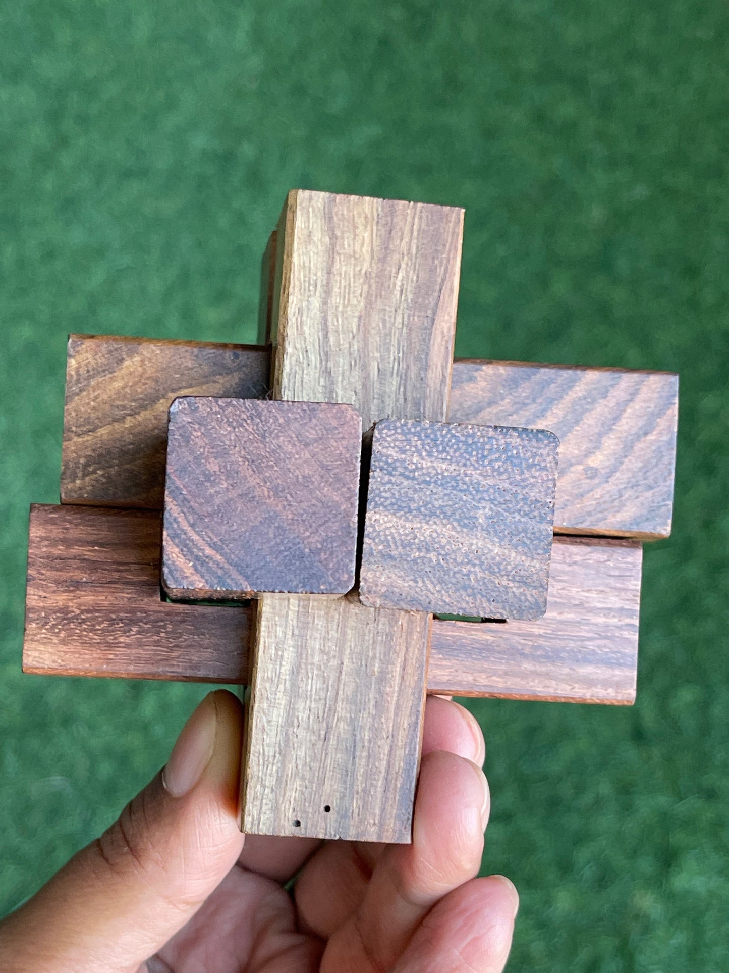 Wooden plus puzzle