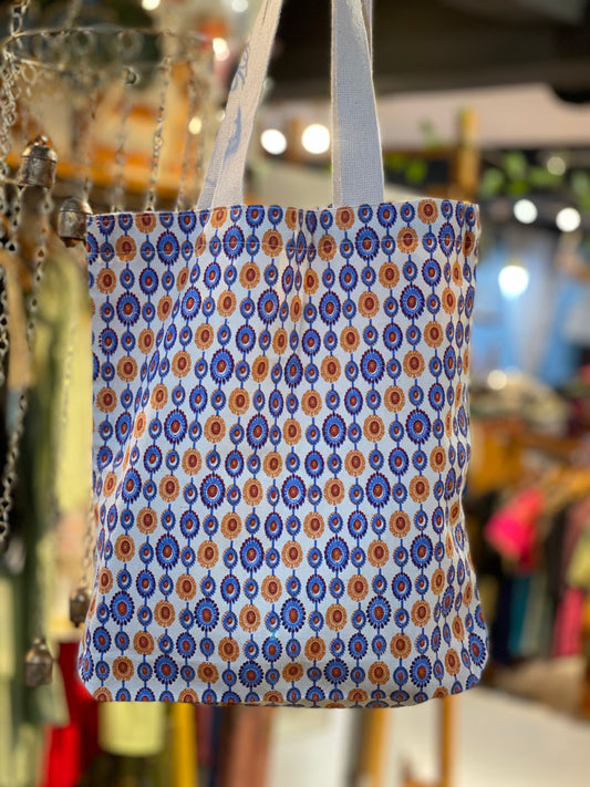 Canvas printed shopping bag