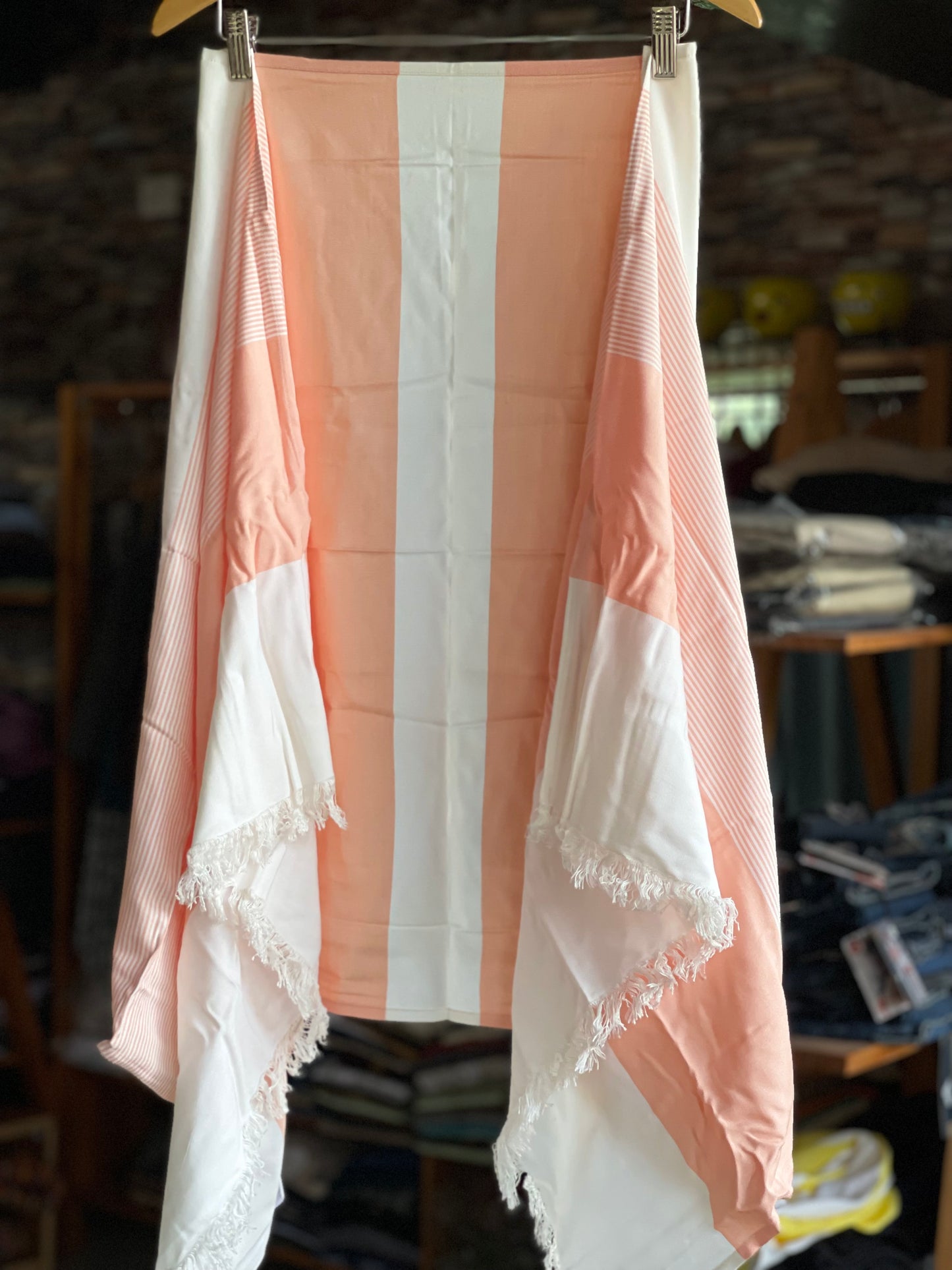 Bamboo bath towel peach