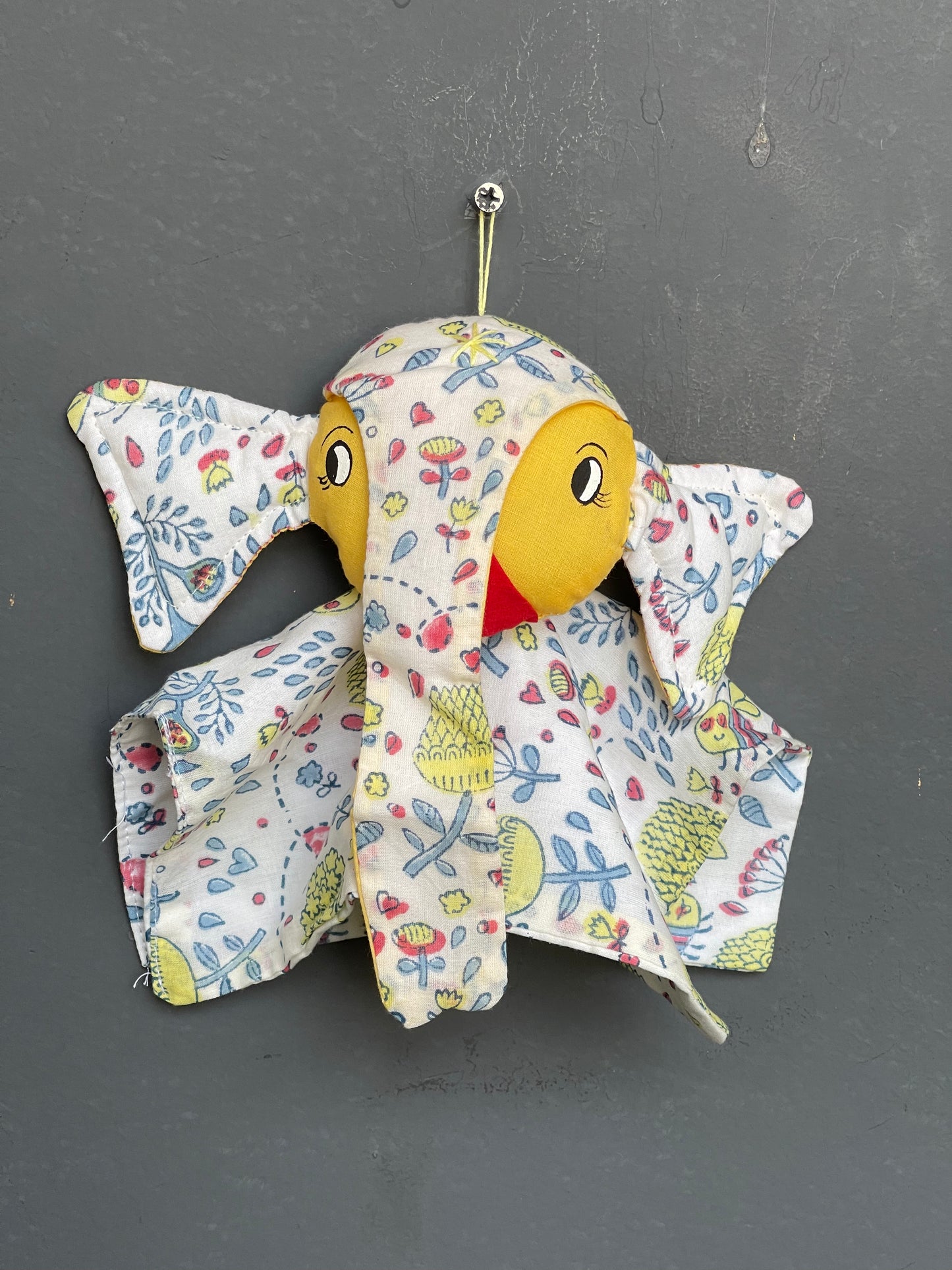 Elephant Handmade soft kerchief toy / hanging