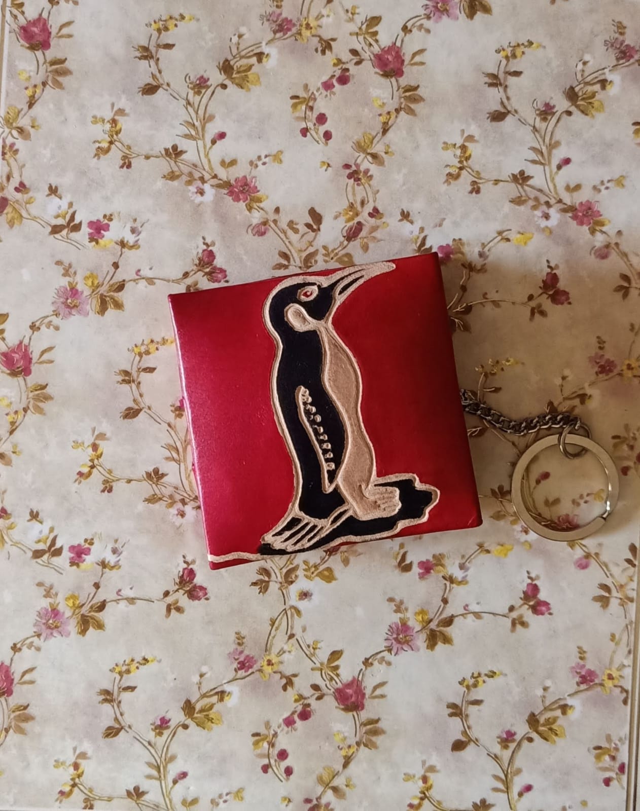 Cute leather handcrafted coin box keychain charms - click to see design options