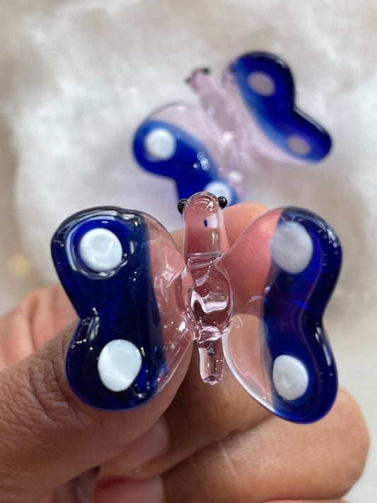 Glass handmade butterfly decorative