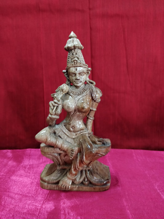 Maa Sakthi teak wood carved idol