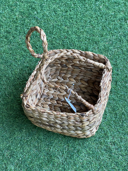 Eco friendly water hyacinth hamper basket  - 7 inches square