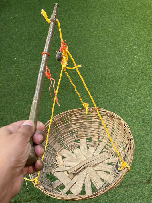 Brass unique tribal weighing rod