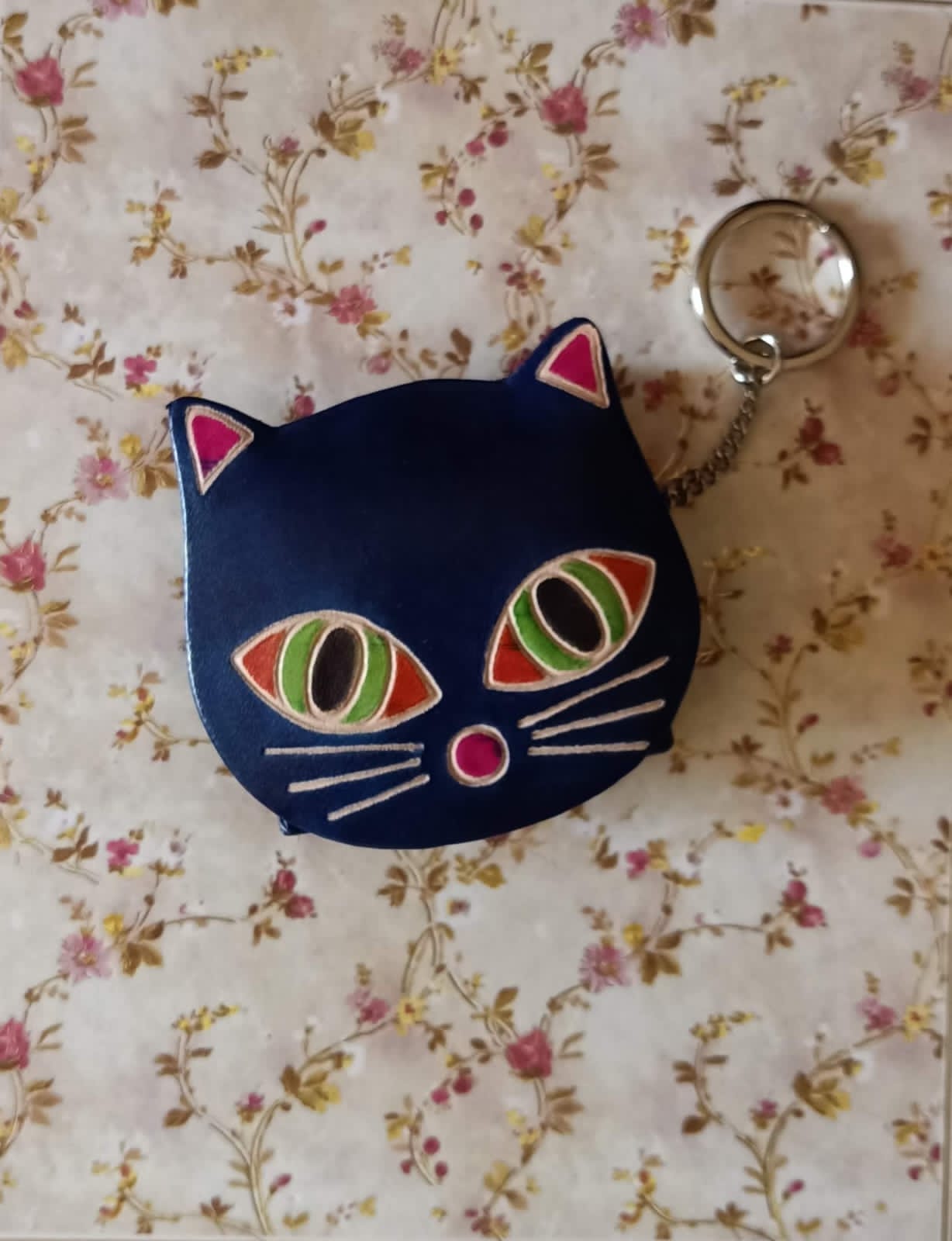 Cute leather handcrafted coin box keychain charms - click to see design options
